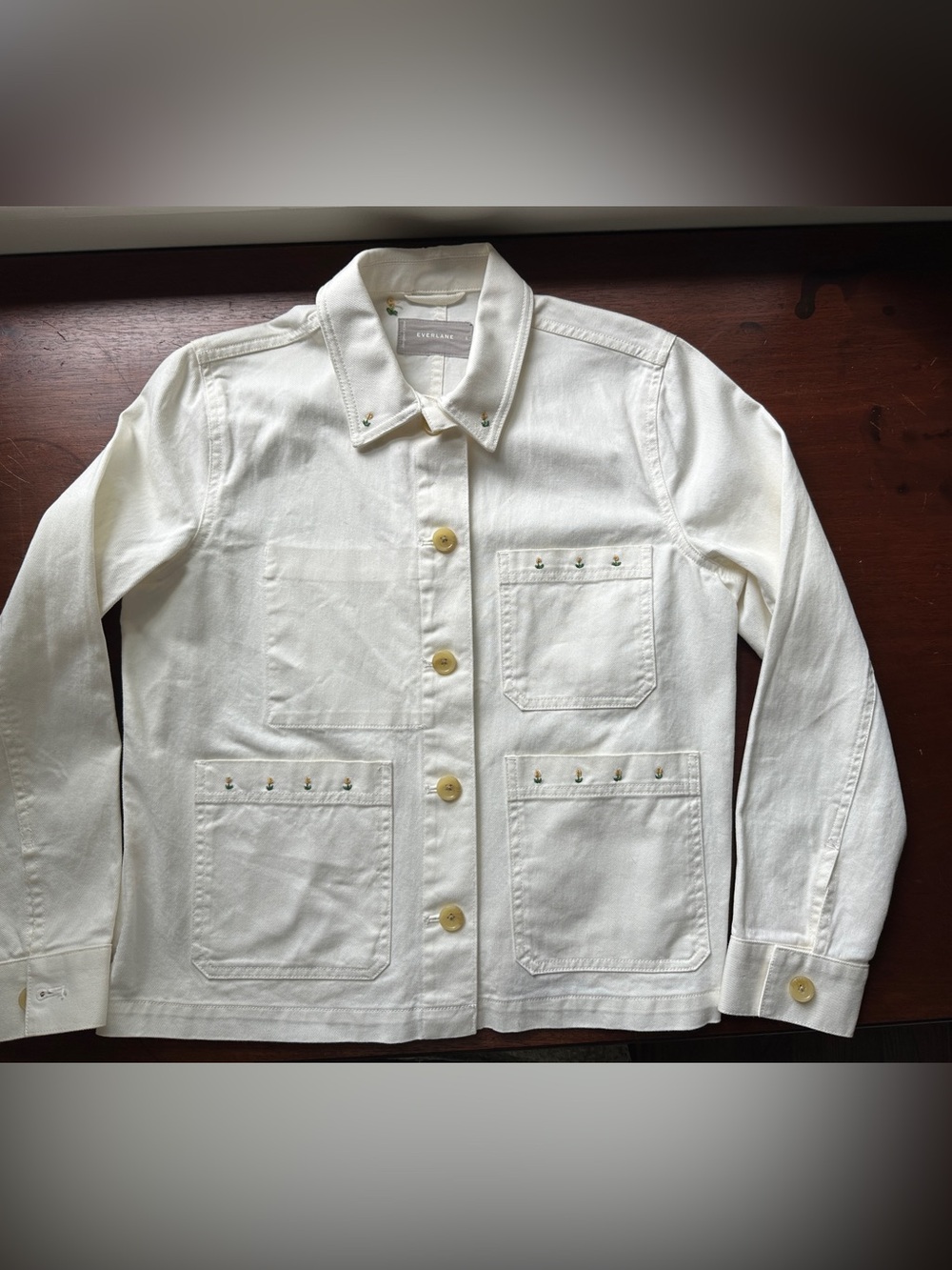 Everlane embroidered chore jacket